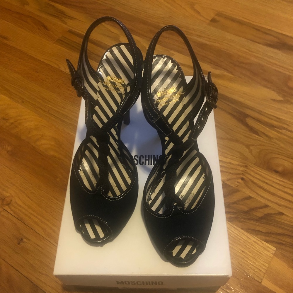 Moschino Nautical Peep Toe Sandal